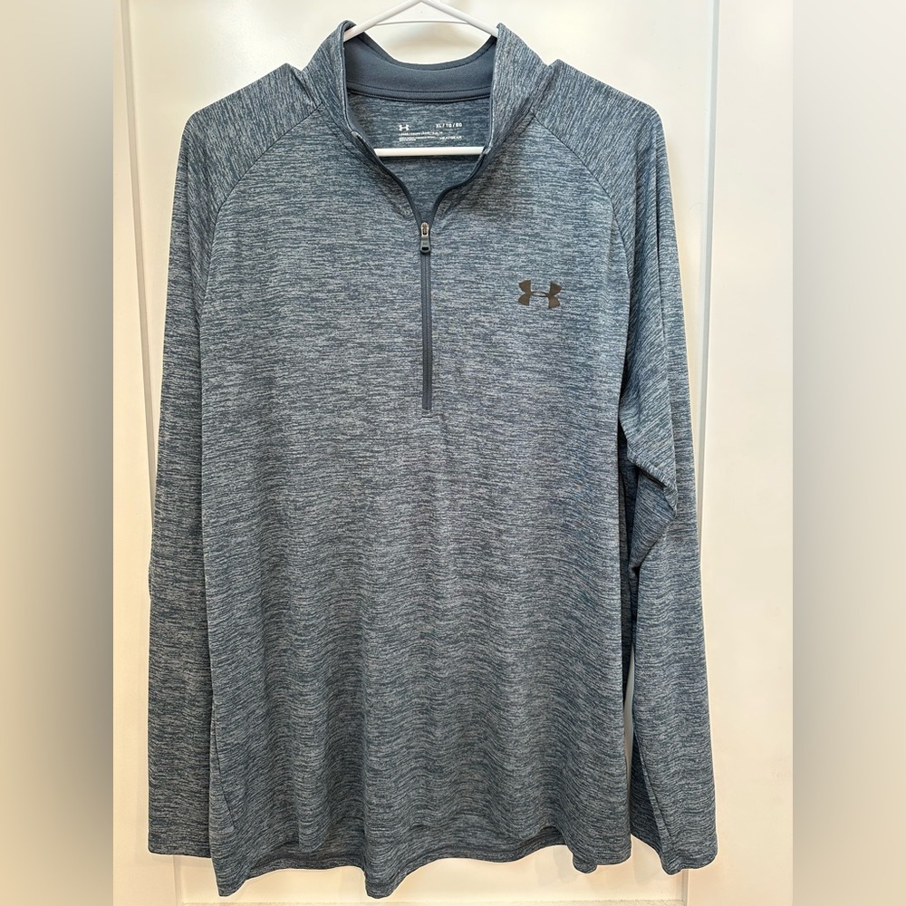 Under Armour Heathered Blue Long Sleeve Top